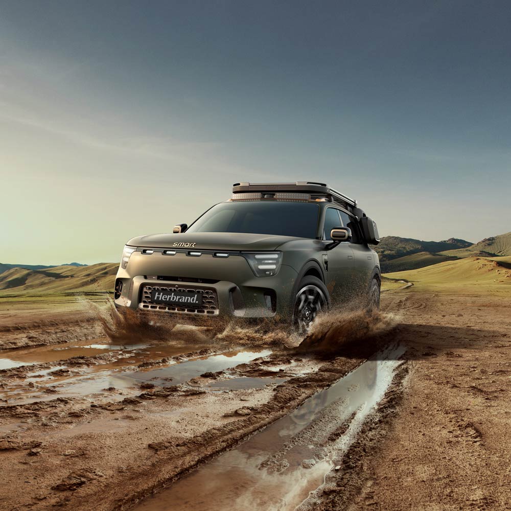 smart #5 SUV als offroader.