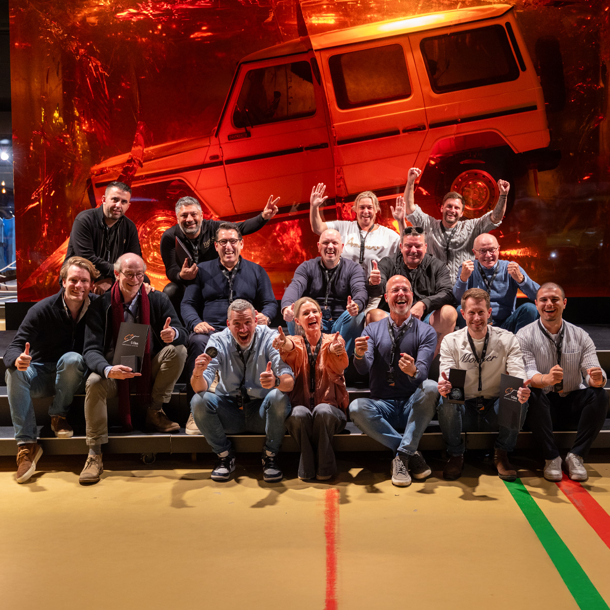 Teilnehmerinnen und Teilnehmer der G-Klasse Experience by Herbrand.