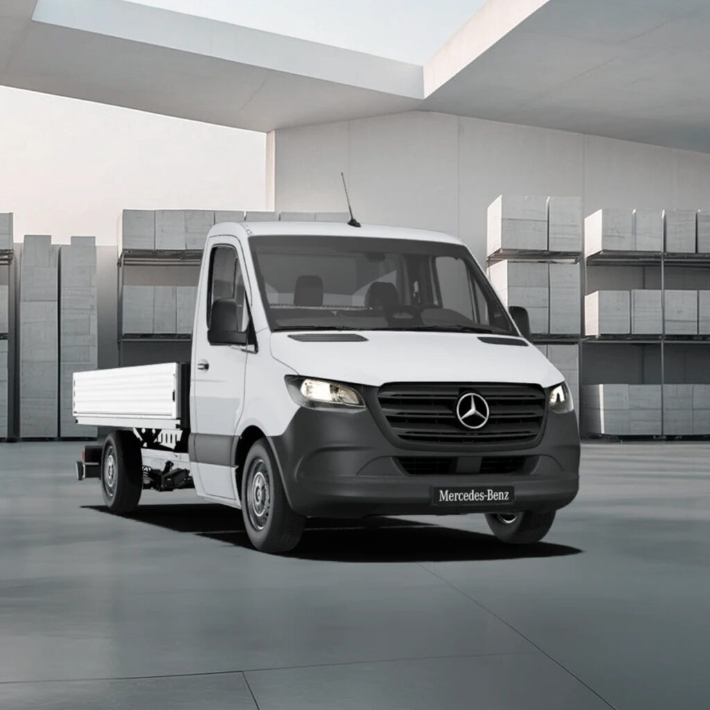 Mercedes-Benz-Sprinter-Pritschenfahrzeug-weiß