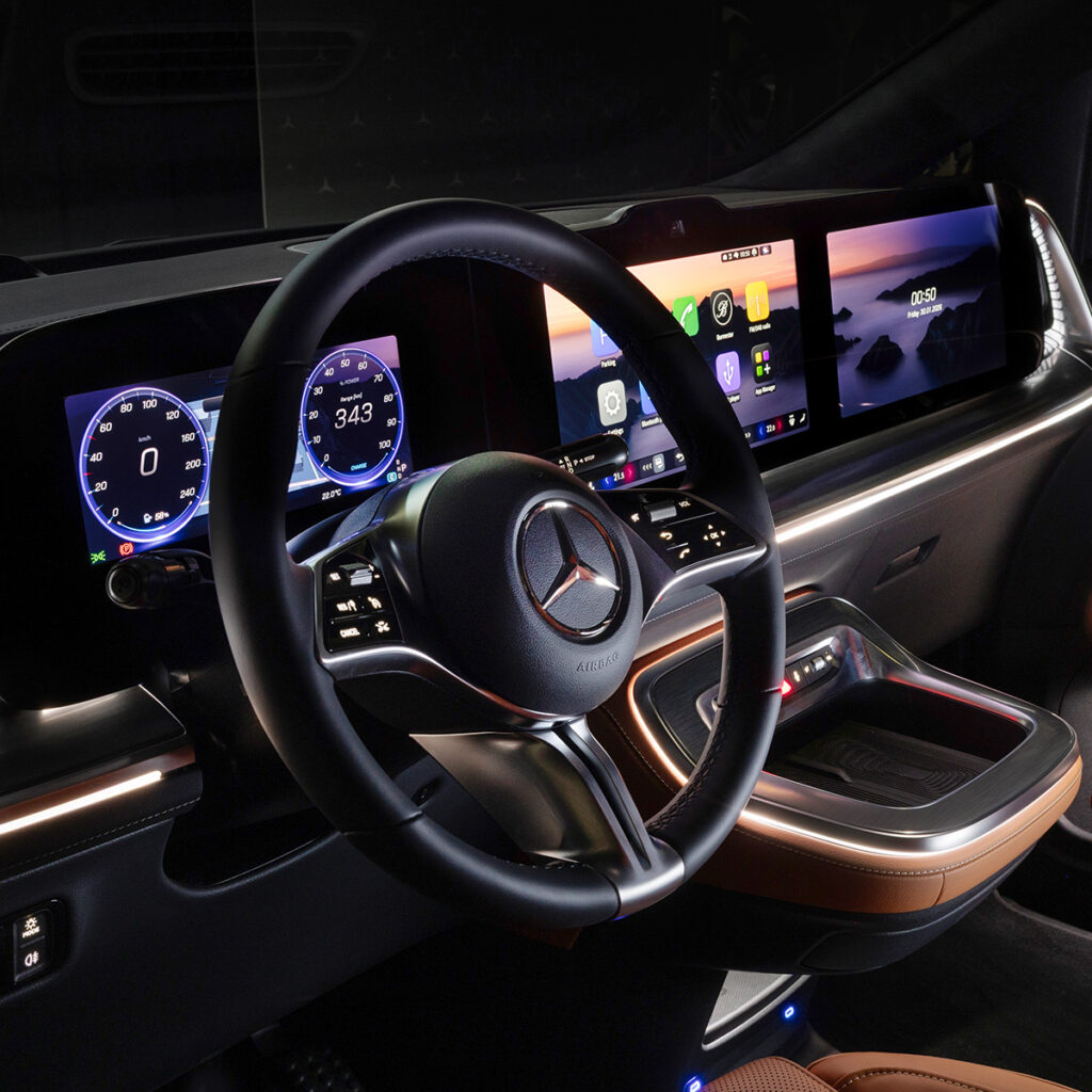 Cockpit des Mercedes-Benz VLE