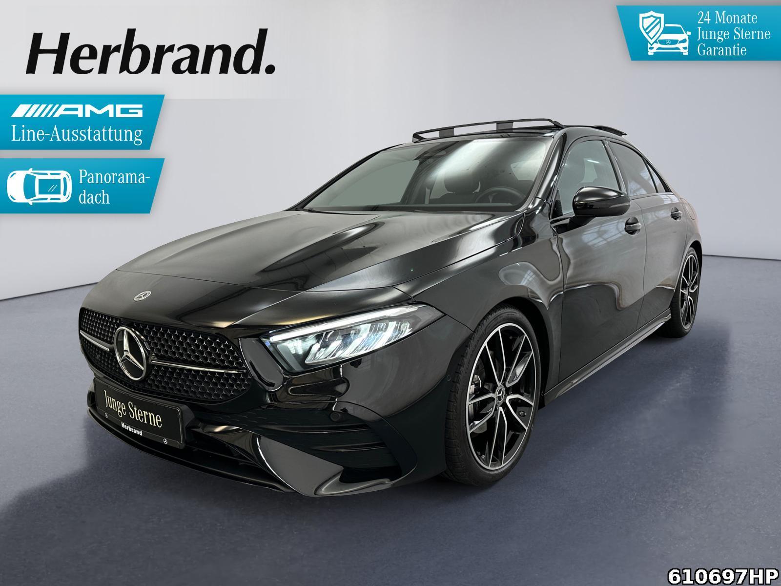 Fahrzeugabbildung Mercedes-Benz A 180 Limousine AMG Night AHK Pano Ambiente 19""