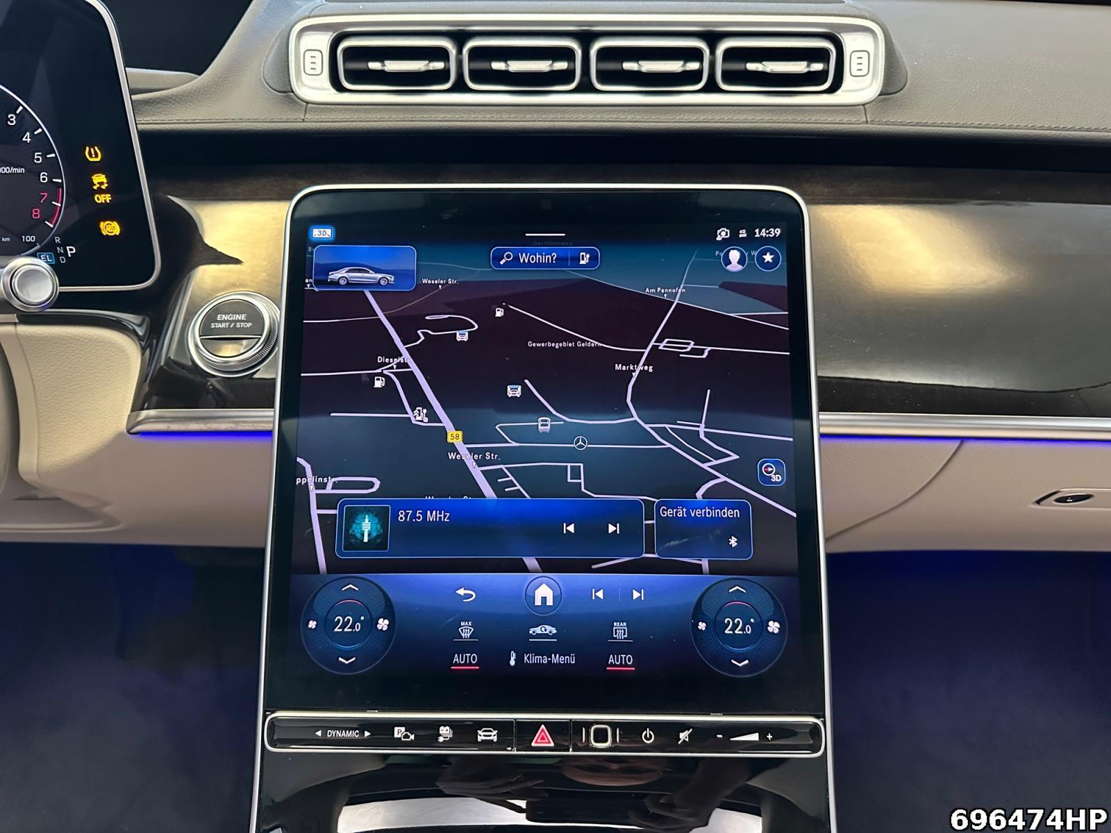 Fahrzeugabbildung Mercedes-Benz S 580 e Limousine lang BURMESTER Pano DISTRONIC